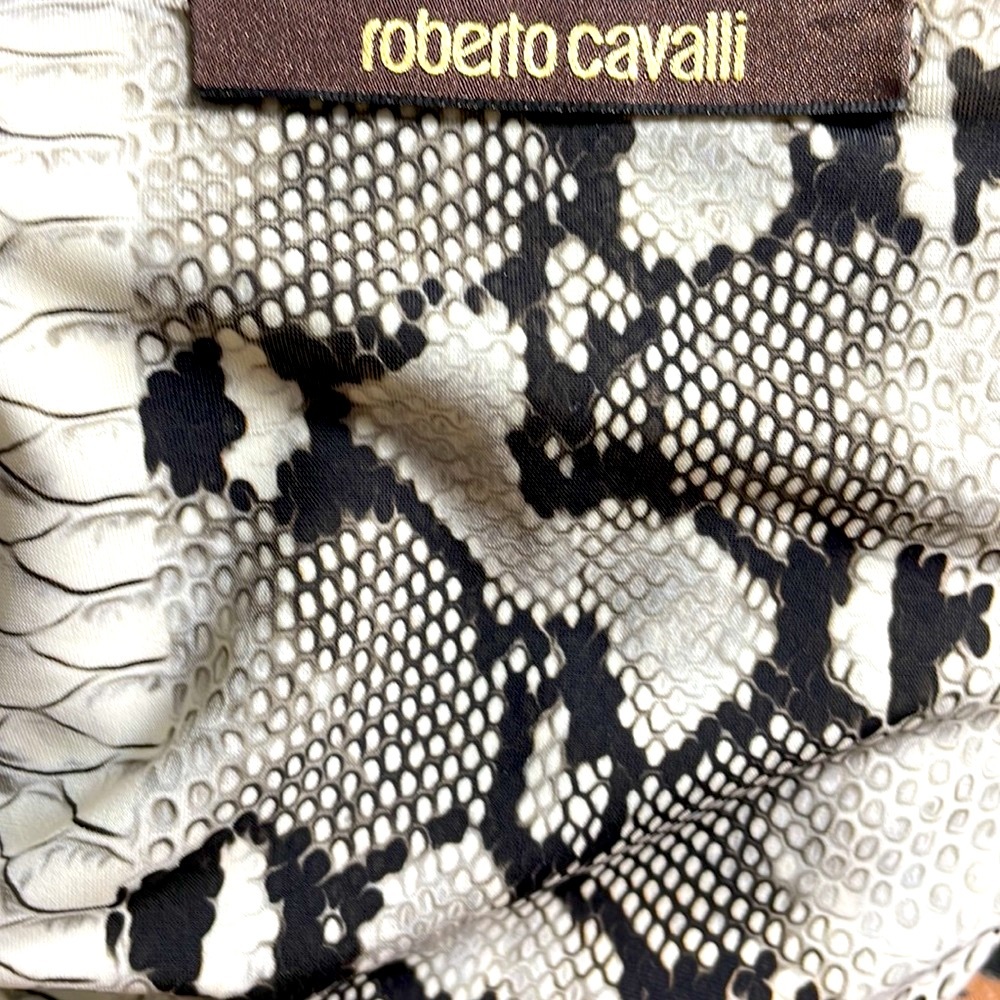 ROBERTO CAVALLI Python Print Cocktail Dress 🖤🐍 - Picture 13 of 16